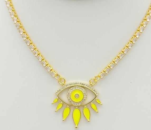 Eye Lashes Necklace