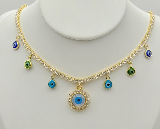 Evil Eye Tennis Chain