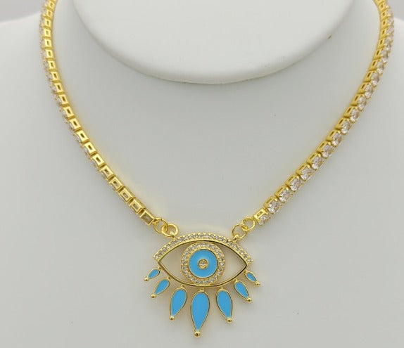 Eye Lashes Necklace