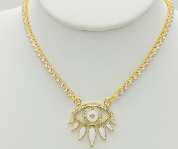 Eye Lashes Necklace