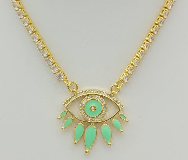 Eye Lashes Necklace