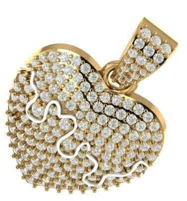 Iced Out Heart Pendant