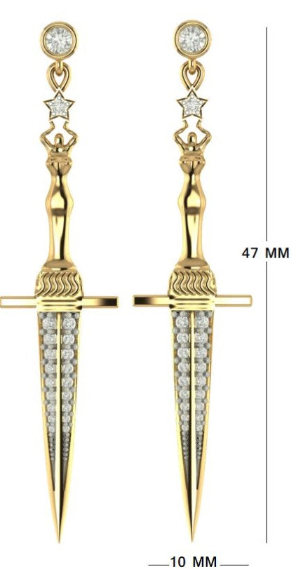 Sword Earrings