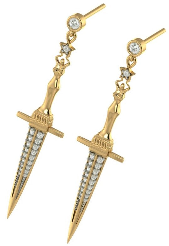 Sword Earrings