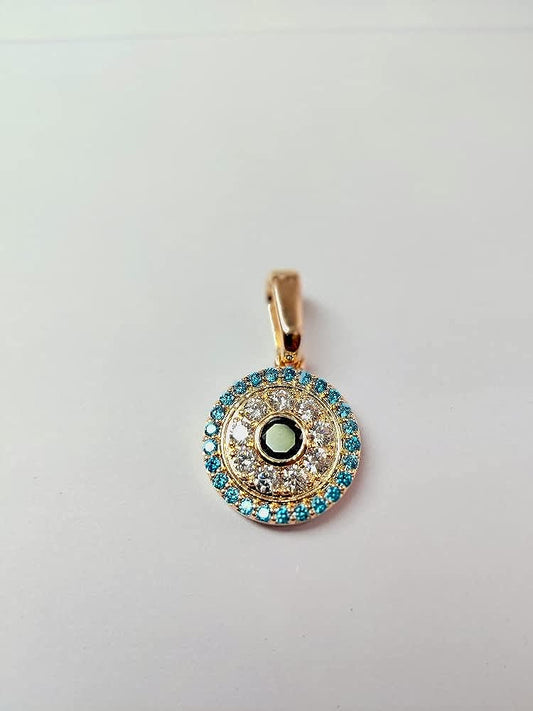 Iced Out Evil Eye Pendant