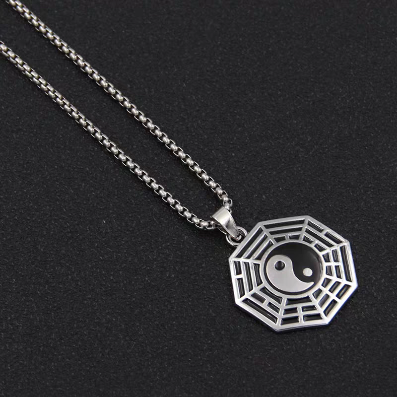 Stainless Steel YinYang Octagon Chain