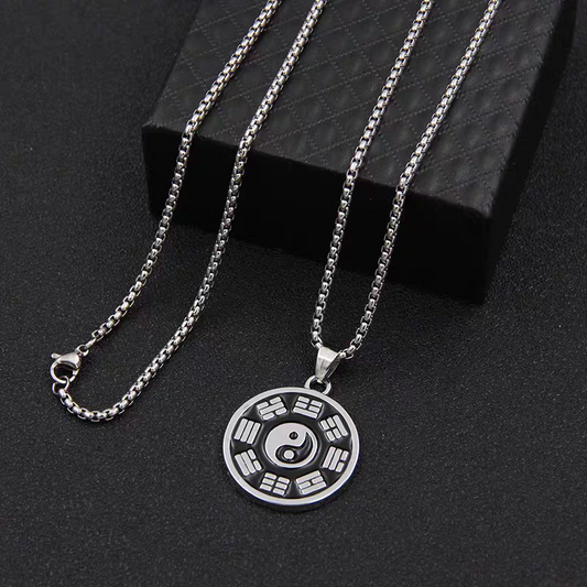 Stainless Steel YinYang Round Chain