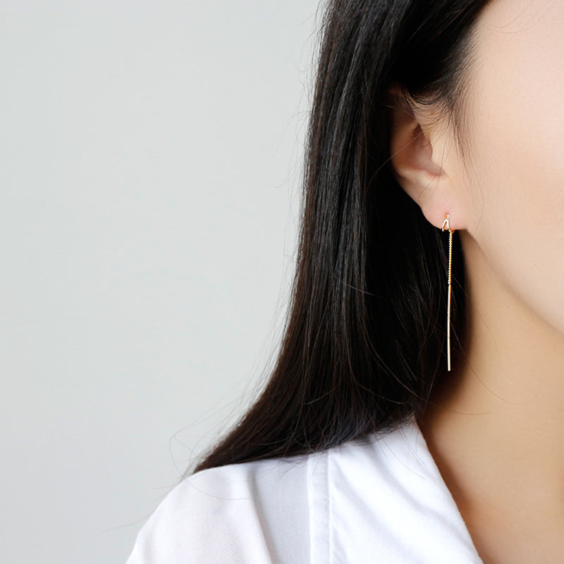 Asymmetry Geometry Dangling Earrings