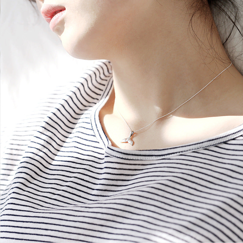 Gril Dolphin Tail Necklace