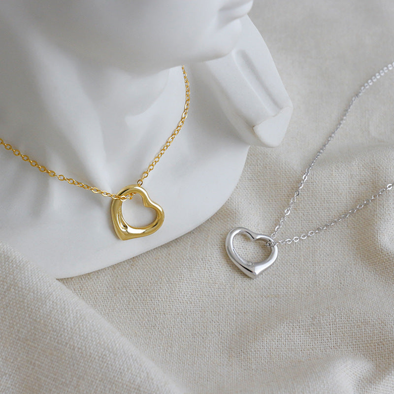 Simple Hollow Heart Necklace