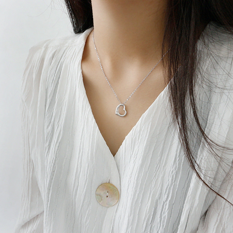 Simple Hollow Heart Necklace