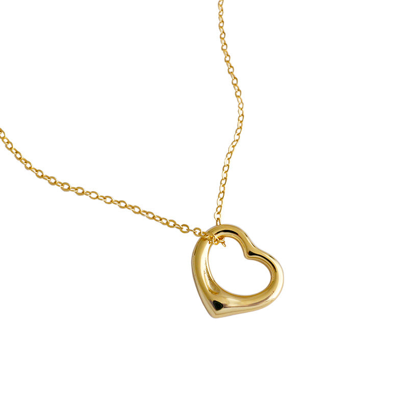 Simple Hollow Heart Necklace