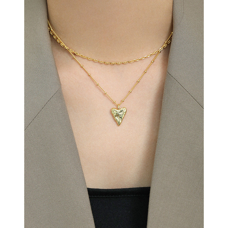 Irregular Heart Necklace