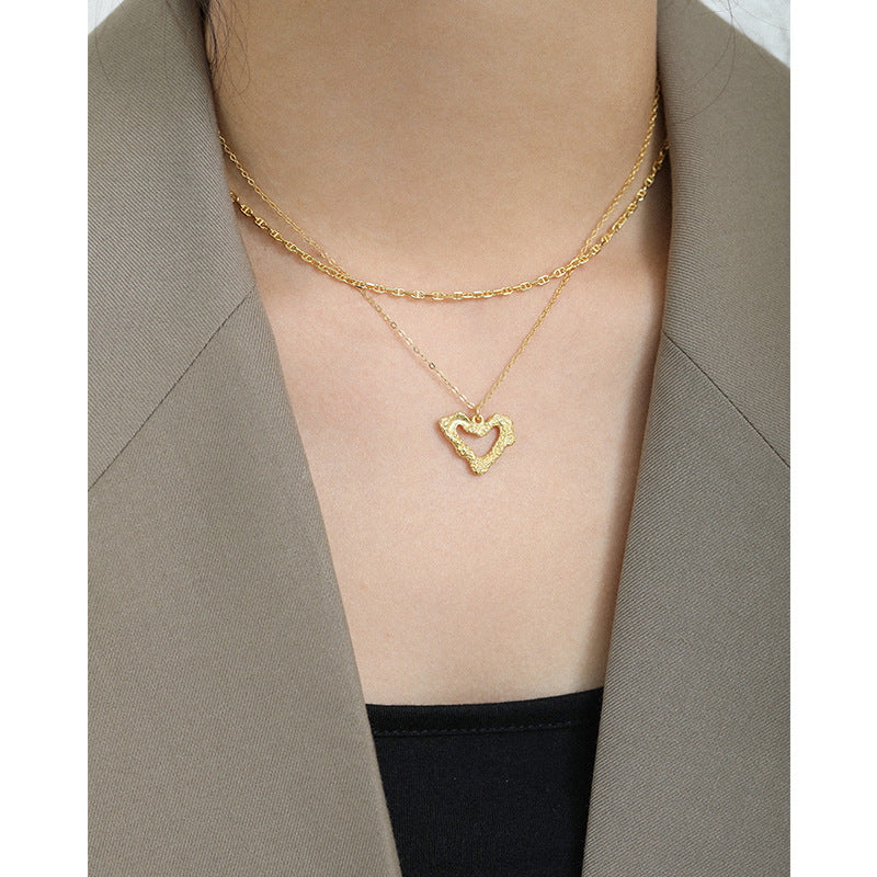 Hollow Heart Necklace