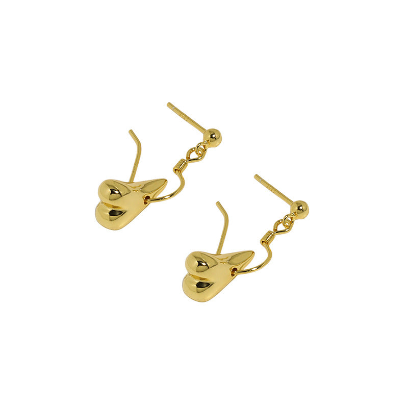 Irregular Heart Dropping Earrings