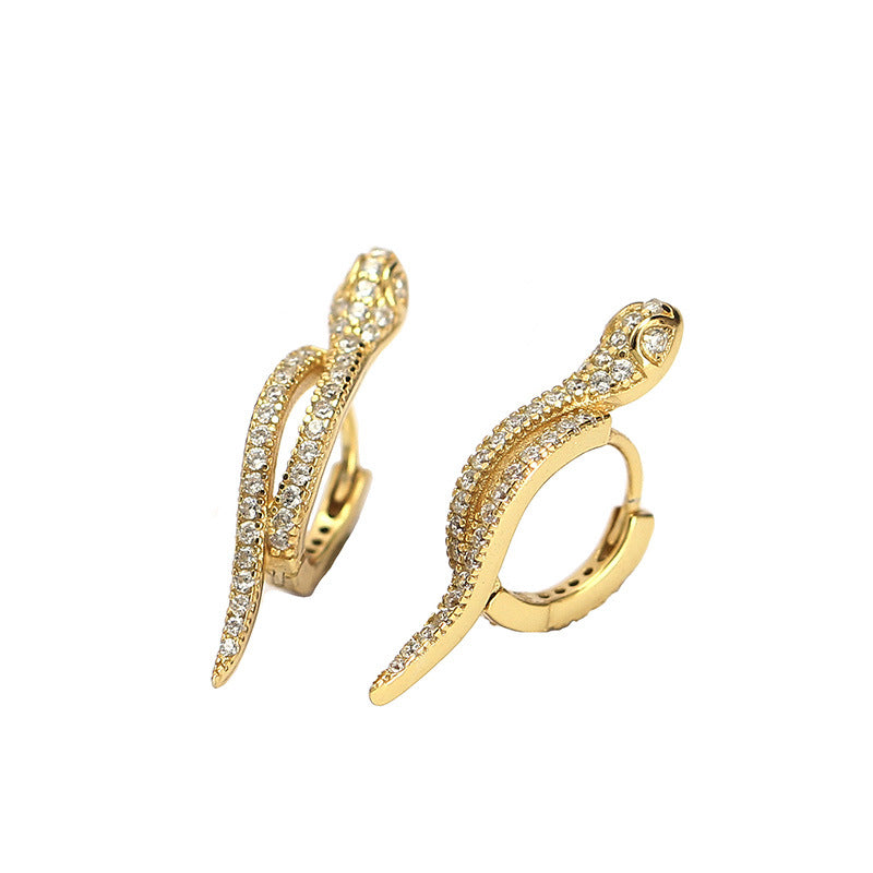 Snake Hoop  Earrings