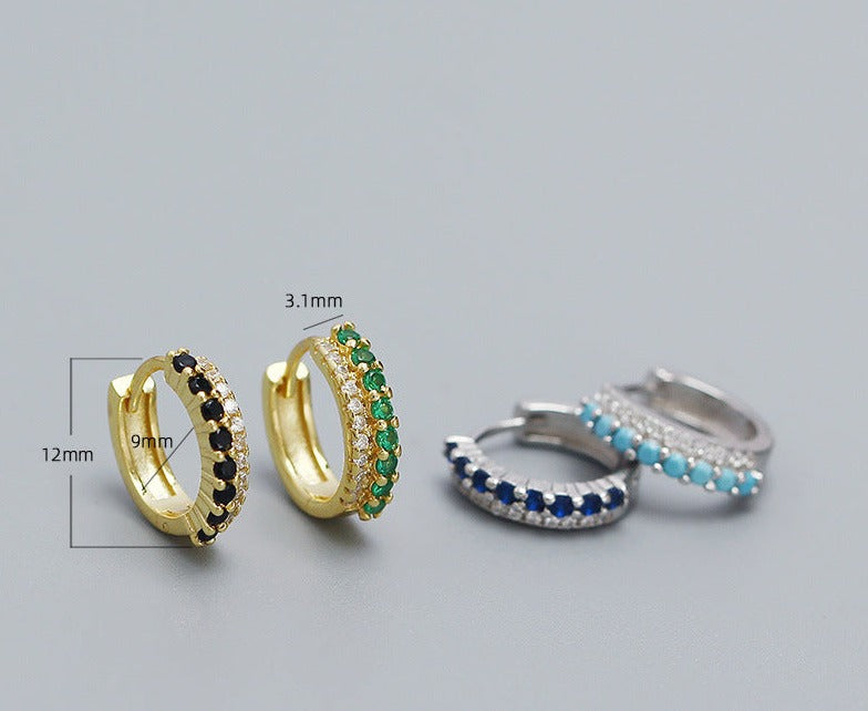 Colorful Stacker Hoop Earrings