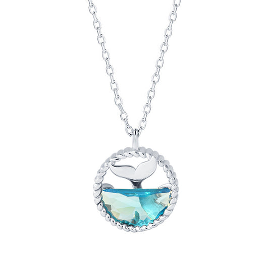 Holiday Mermaid Tears Ocean Necklace