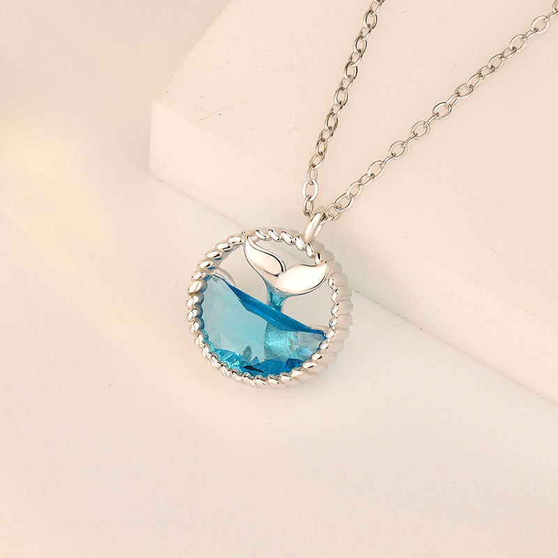 Holiday Mermaid Tears Ocean Necklace