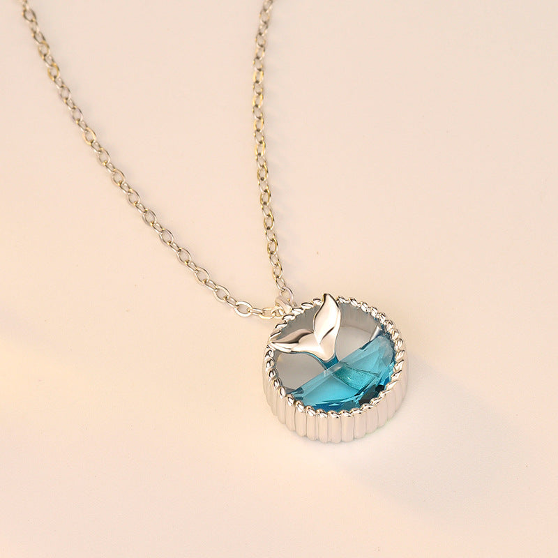 Holiday Mermaid Tears Ocean Necklace