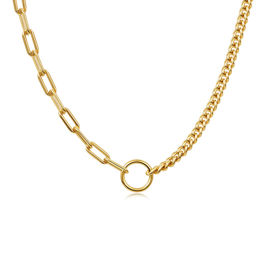 Fashion Splicing Hollow Chain Necklace